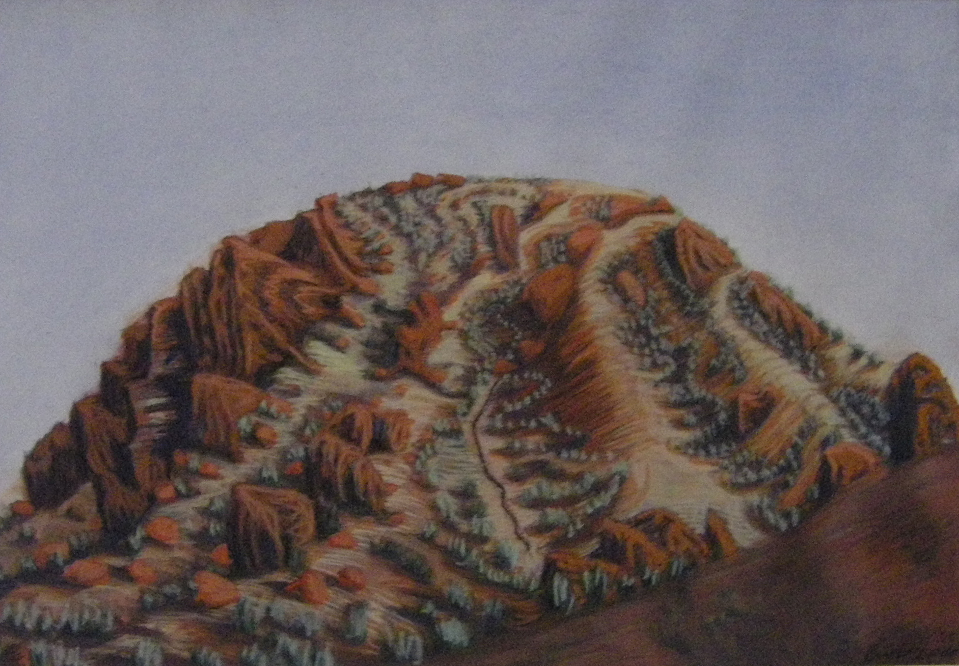 Arkaroola gouache on paper 60x80cm2015